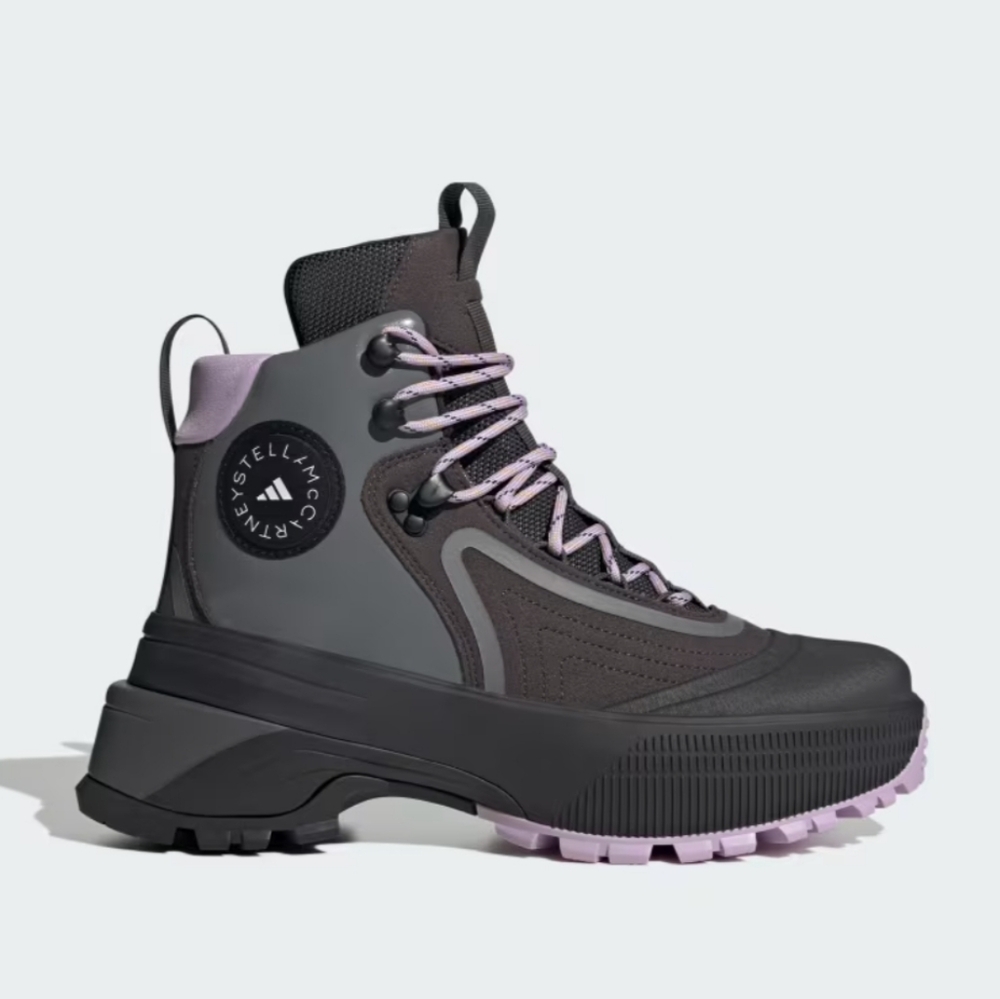 adidas Women's Gray and Lavender Winter Rain Boots